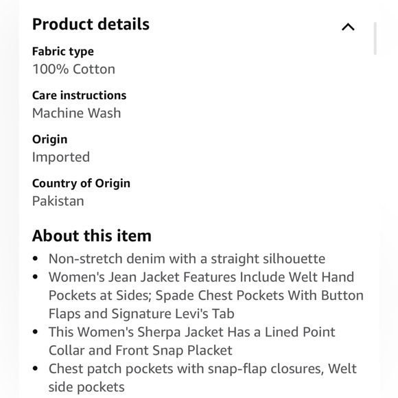 Levi's Women's Original Sherpa Trucker Jacket - Picture 7 of 7